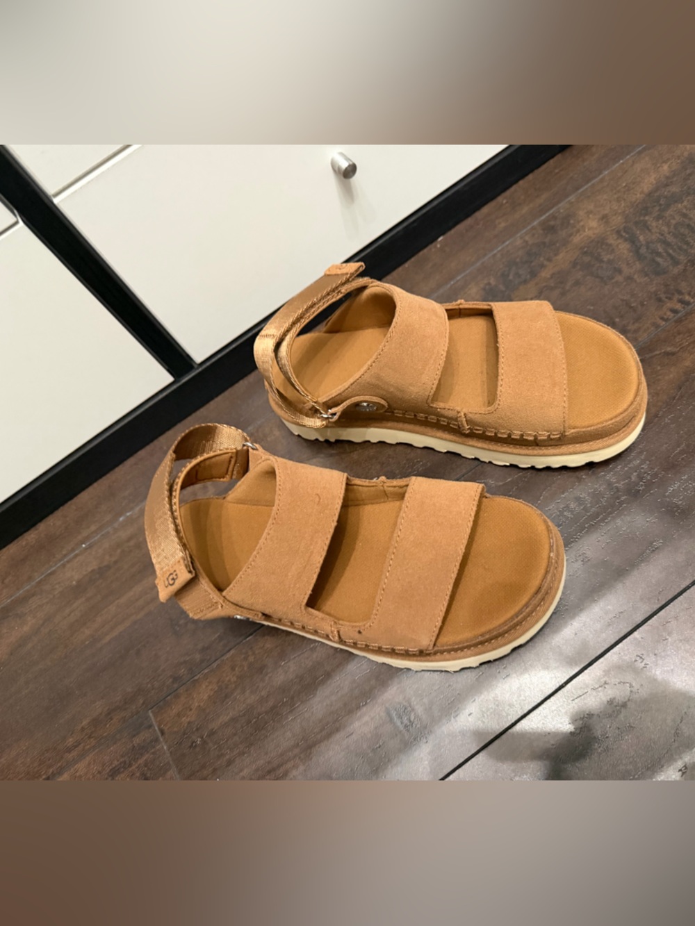 UGG Women's Chestnut Suede Dual-Strap Sandals